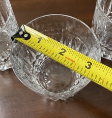3 Vtg Cristal D’Arques Tuilleries Villandry 3 1/2” Old Fashioned Glasses France