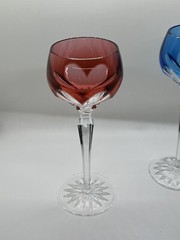 Faberge Crystal Lausanne Multicolored Liqueur Cordial Glasses Set Of 6