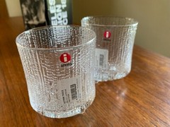 Pair NIB Iittala Finland Tapio Wirkkala Ultima Thule 3.5″ Rocks Cocktail Glasses