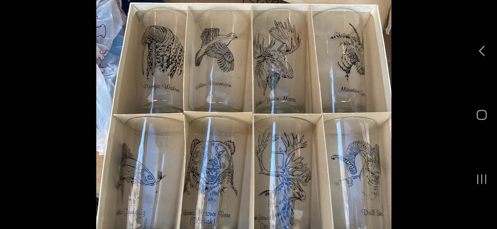 Animals Wildlife Hunting BARWEAR VINTAGE Set of 8