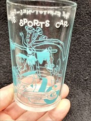 Vintage 1962 FLINTSONES BLUE HANNA-BARBERA PRODUCTIONS INC 8oz JUICE GLASS