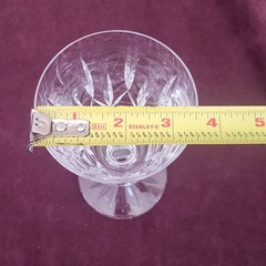 Waterford Crystal Rosslare Water Goblet Wine Glass 6 3/4″ H 8 oz Ireland Vintage