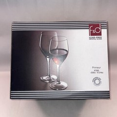 F & D Crystal Wine Glass Primeur 10 3/4oz Set Of 6 Lead-free