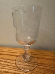 Gillinder & Sons No. 14 EAPG Deer & Dog Hunting Scene Goblets Set of 10 Antique
