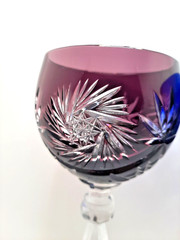 2X Römer Wine Glasses – Ilse Crystal | Whirl Star | Mouth Blown | Vintage