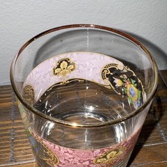2x Royal Doulton Royal Albert Lady Carlyle Floral Double Old Fashioned Glasses