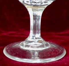 Oak Leaf Goblet Colombia Glass Stippled Clear EAPG 1890 Antique #111