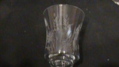 Leonard Silver Summerfield Wine Glass 4 Oz 5.5 » Tall Etched Floral, A08