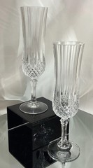 Longchamp Cristal D’Arques Crystal 8” Champagne Flute Glass – Set of 2