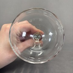 Vintage Gray Cut Floral Design Tall Sherbet Champagne Glasses 6″ Set of 4