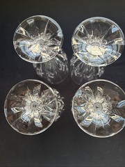 Mikasa Set of 4 Hand Blown Crystal “Berkeley” Iced Tea Glasses 7-1/4” EUC