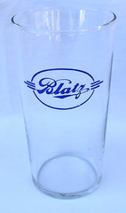 Set of 4 – Variety of BEER BAR GLASSES & SHAM – BLATZ, BUSCH, GUNTHER