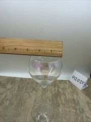 Toscany Hand Blown Crystal Iris Lustre Iridescent Hock Wine Glass 7.5”