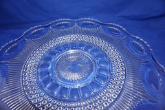 Tiffin Bullseye / US Glass Manhattan Torte Plate, Punch Bowl Underplate 22 (S33)