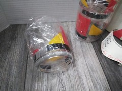 N.O.S AMETEC INT. CASA CASA MCM ACRYLIC Drinking Glass (4) 14.oz W/ ICE BUCKET