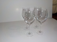 Lenox TUSCANY Large 10 3/4″ Tall Merlot Wine Glasses Goblets ~ Set of 4