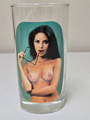 Striptease Highball Glasses w/ Original Box Vintage Adult Spencer’s Gifts
