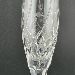 NWT Set Of 2 Mikasa Crystal English Garden Champagne Flutes 10-3/4”