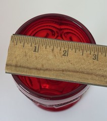 12 Vintage L.E. Smith Glass Ruby Red Moon & Stars Water Goblet Set 6”
