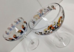 VINTAGE 2 Parrot Head Margarita Glasses «Got Salt?» Parrot Party Jimmy Buffet