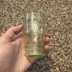Vintage Green Depression Glasses Small Shots