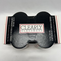 Vintage Set of 4 ~ Crisa Clearly Holly & Berries Glasses 12oz Original Packaging