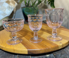 Pink Rose Noritake Provincial Wine Glass (4) New in Box – Vintage NOS