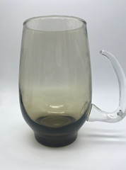 VTG Libbey Tempo Smoke Tawny Handle Glasses Brown Beer Mug Tankard 1960 Set of 3
