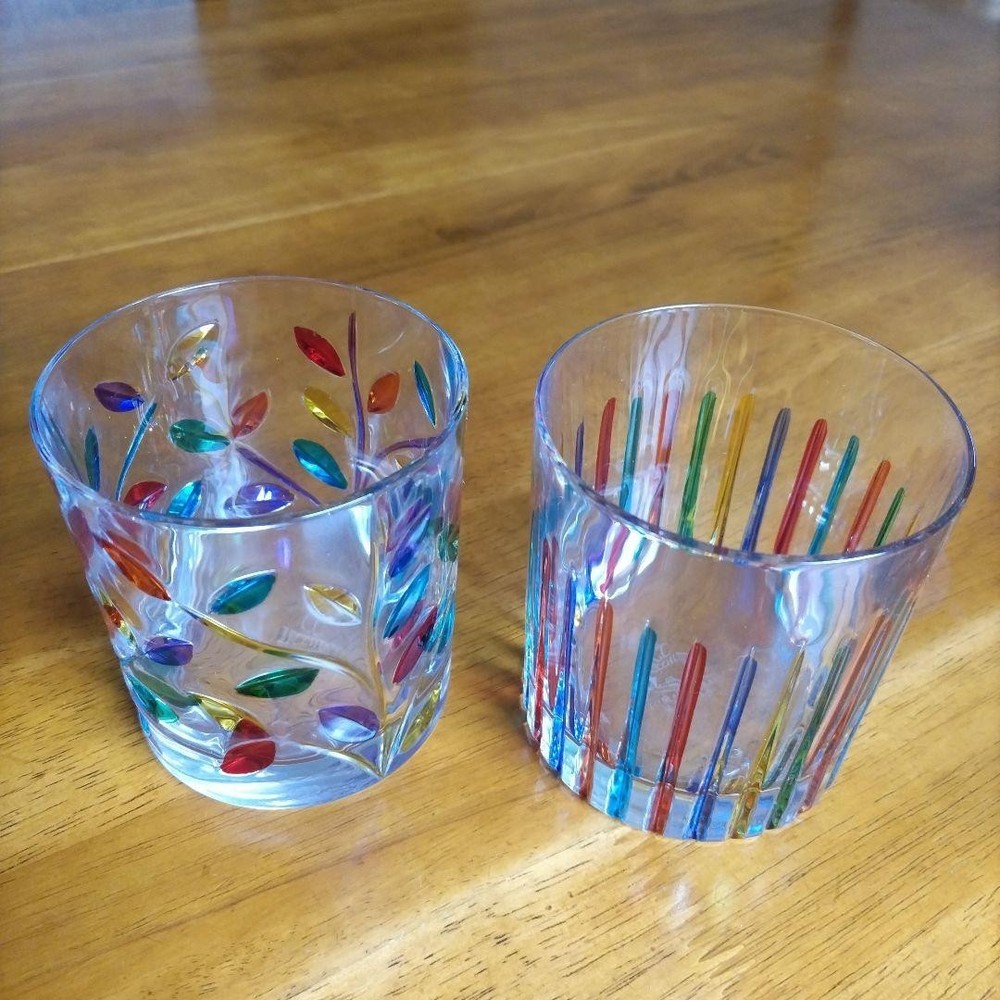 Murano Glass CC Zecchin A Pair of Venetian Glass Italy Decorato a Mano
