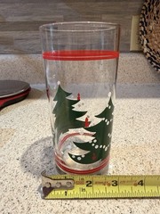 Waechtersbach Germany Set Of Five 15 Oz. Coolers Christmas Tree Glasses Holiday
