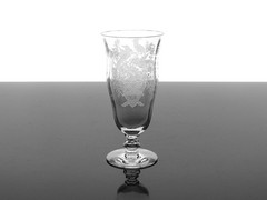TIFFIN-FRANCISCAN PERSIAN PHEASANT OPTIC CRYSTAL ICED TEA GLASSES – SET OF 5