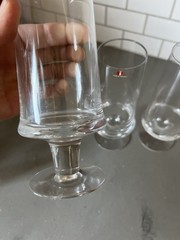 Vintage 70s Finland Iittala Tapio Wirkkala 3 Marski Champagne Beer Glasses 7”
