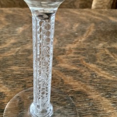 Lalique France Phalsbourg Crystal Wine Glass 6 1/8 Inch Frosted Grapes Vine Stem