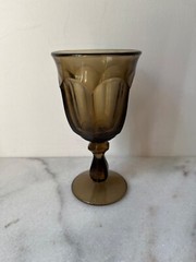IMPERIAL BROWN OLD WILLIAMSBURG PANELED JUICE GLASSES