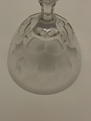 VTG Tiffin Crystal Mt. Vernon 5.8” Footed Water Glass Goblet Set Of 4 EUC