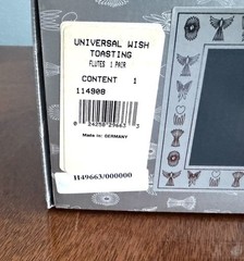 NEW Waterford Millennium 2 TOASTING CHAMPAGNE FLUTES All 5 Universal Toasts