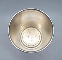 Sheridan Taunton Silverplated Mint Julep Cup Derby Monogram Letter H Art Deco