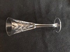 WATERFORD MILLENNIUM Cut Crystal Champagne Toasting Flutes Seahorse 9 1/4″tall