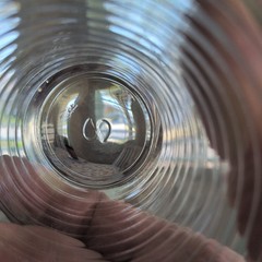 Clear Ribbed Circleware Juice Glasses Set Of 4