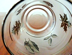 *LIBBEY SILVER FOLIAGE (4) 6 OZ JUICE TUMBLERS #2-B65-R