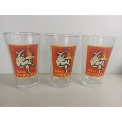 3 Libbey for Pottery Barn Pates Baroni 14 fl oz Tumblers