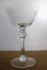 Tiffin #17392 Rambling Rose Tall Sherbet (s) 6 » 30’s Non-Optic