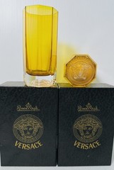 VERSACE Rosenthal MEDUSA Amber 5” LONGDRINK With BOX
