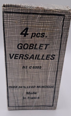 Cristal d’Arques Versailles Crystal Footed 11.5oz Glasses 7″x3.5″ Boxed 4 VIDEO