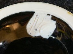 Pair Of Studio Art Pottery Goblets Chalices Clay Stoneware Black Blue Signed