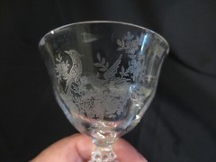 TIFFIN PERSAIN PHEASANT LIQUOR COCKTAIL GOBLET