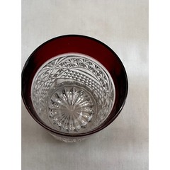 4,Tiffin Franciscan Kings Crown Ruby Flash Tumblers Glass 1050’s Vintage
