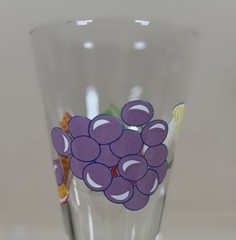 Vintage Fruit Motif Parfait Glasses Iced Tea Dessert Set Of 4