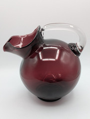 Cambridge Amethyst Tilted Water Pitcher 80 oz Stem 3400 Clear Handle Display Onl