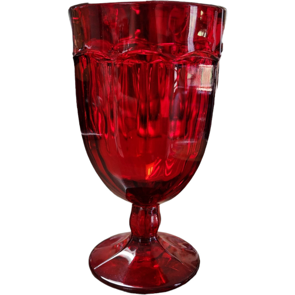 Viking Glass Arlington Ruby Iced Tea Glass Goblet